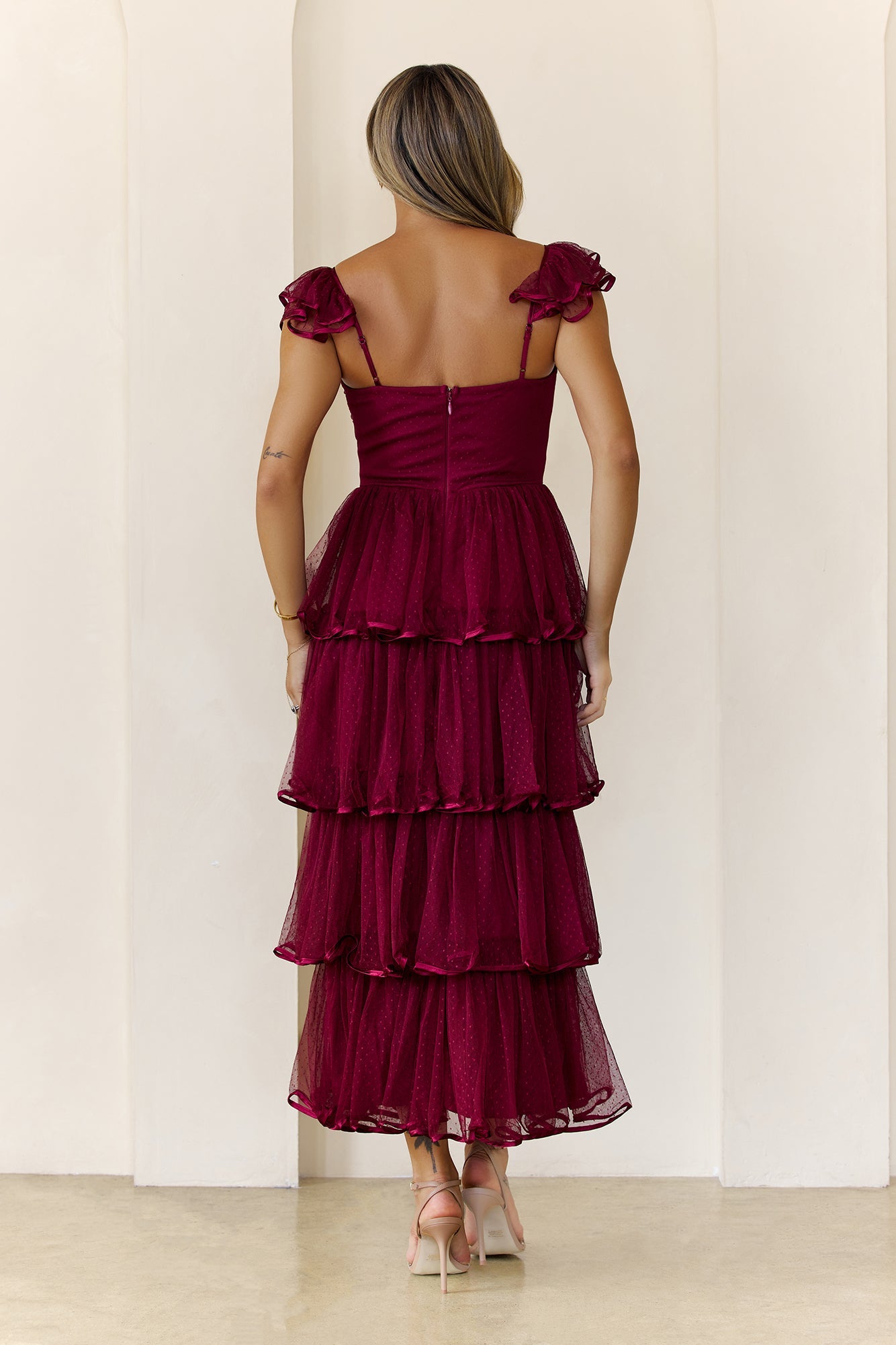 Noir Soirée Maxi Dress Wine