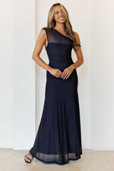 Bloom Baby Off Shoulder Maxi Dress Black
