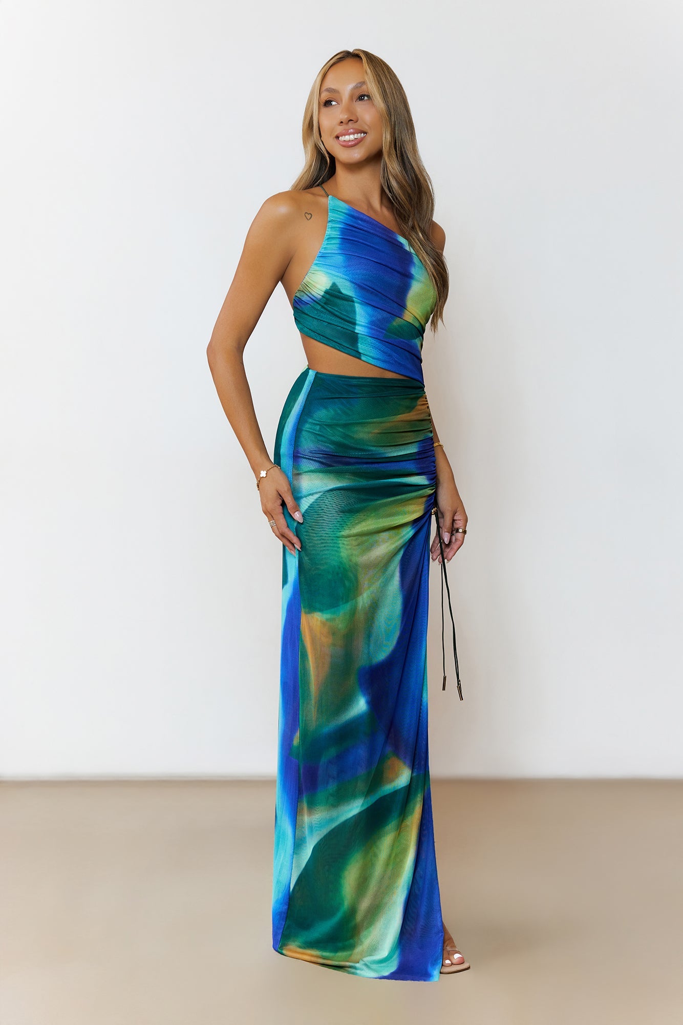 Tidal Wave Maxi Dress Multi