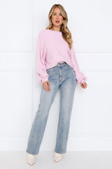 Snowing Outside Knit Sweater Lilac