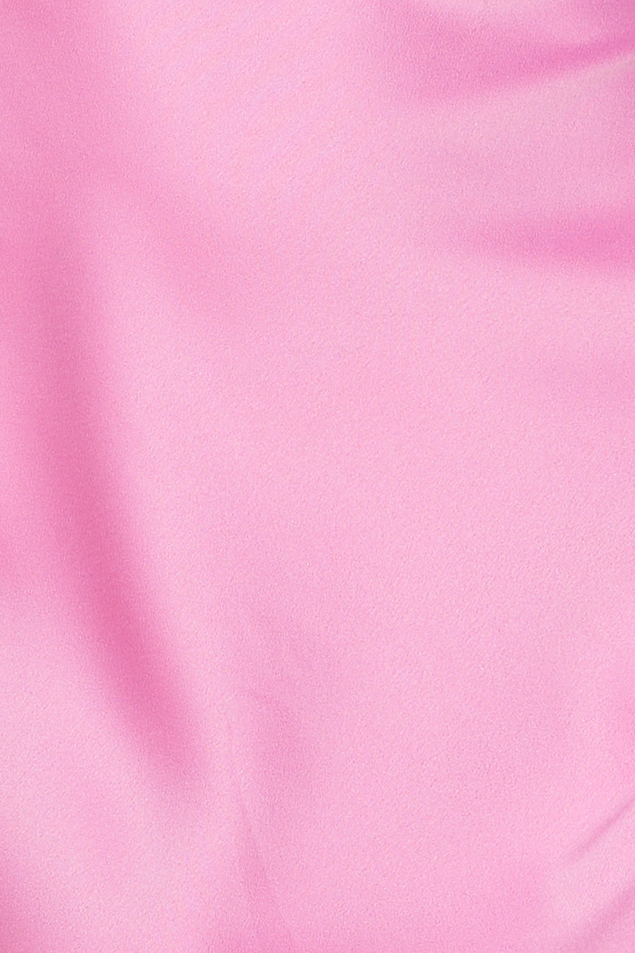 HELLO MOLLY Luxe Arrival Satin Mini Dress Pink