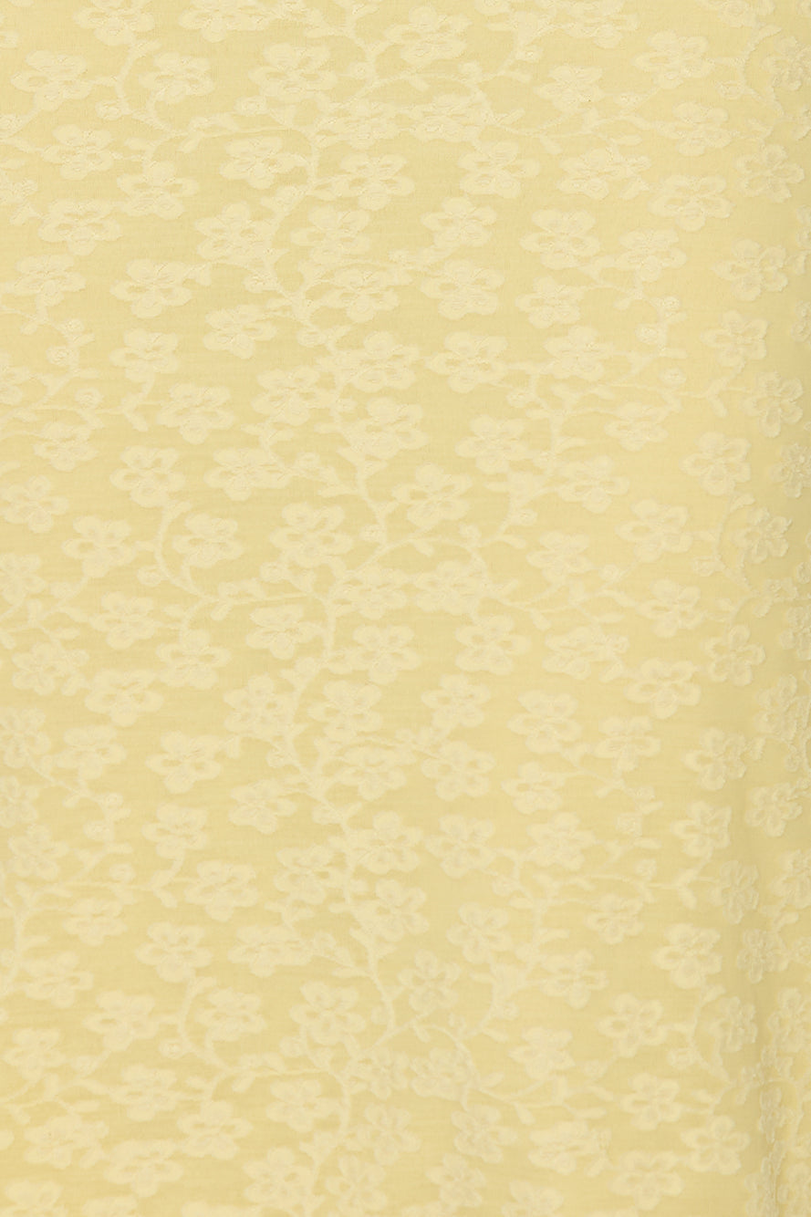 Tropical Tango Strapless Midi Dress Yellow