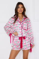 Santa's Helper Pajama Set Pink