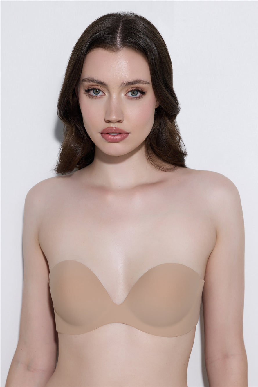 No Strings Attached Hidden Bra Nude