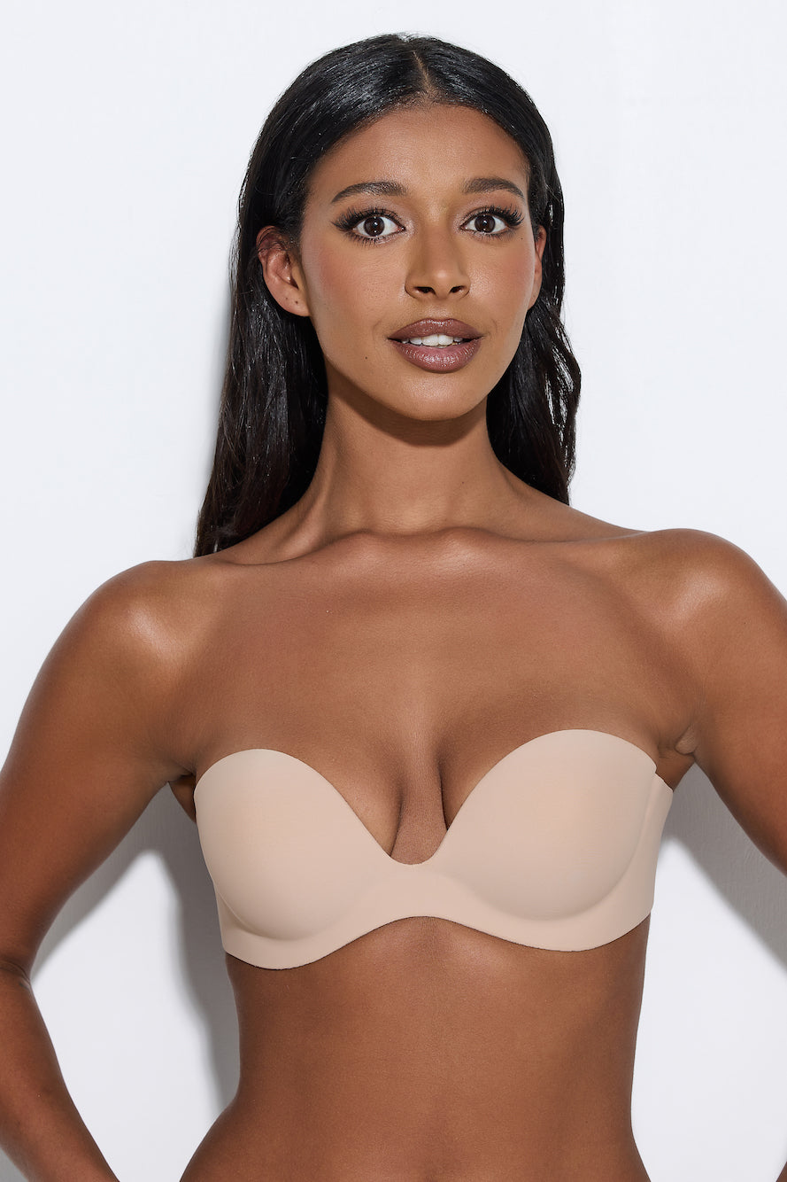 No Strings Attached Hidden Bra Nude