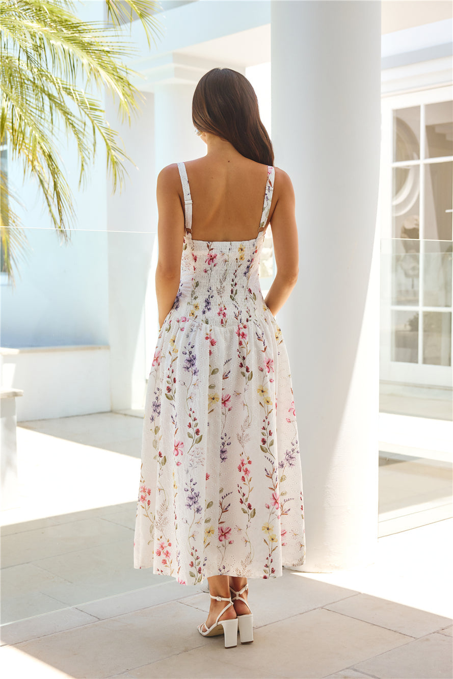 Whimsical Charm Maxi Dress Print