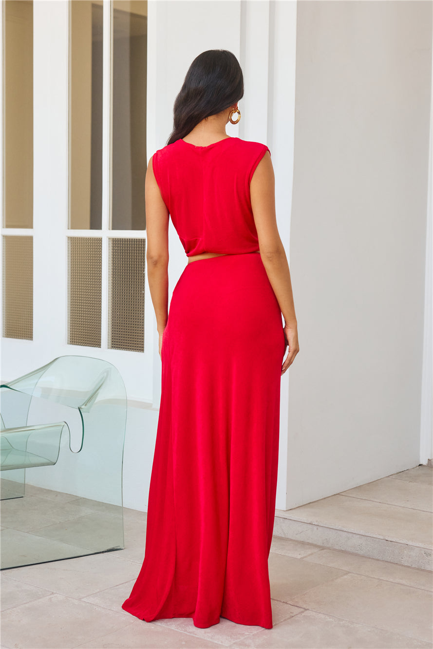 Radiant Beauty Maxi Dress Red