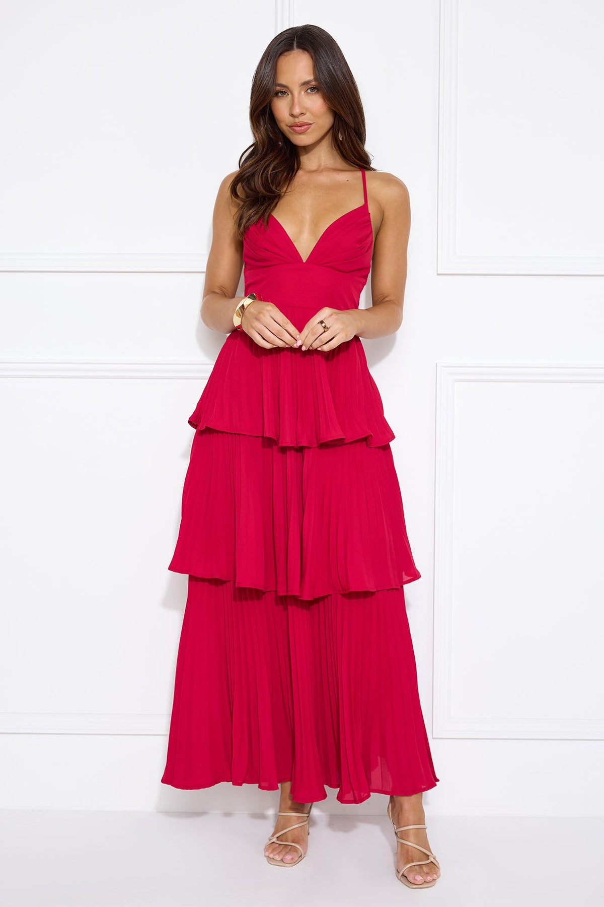 Fashionably Ever After Maxi Dress Burgundy