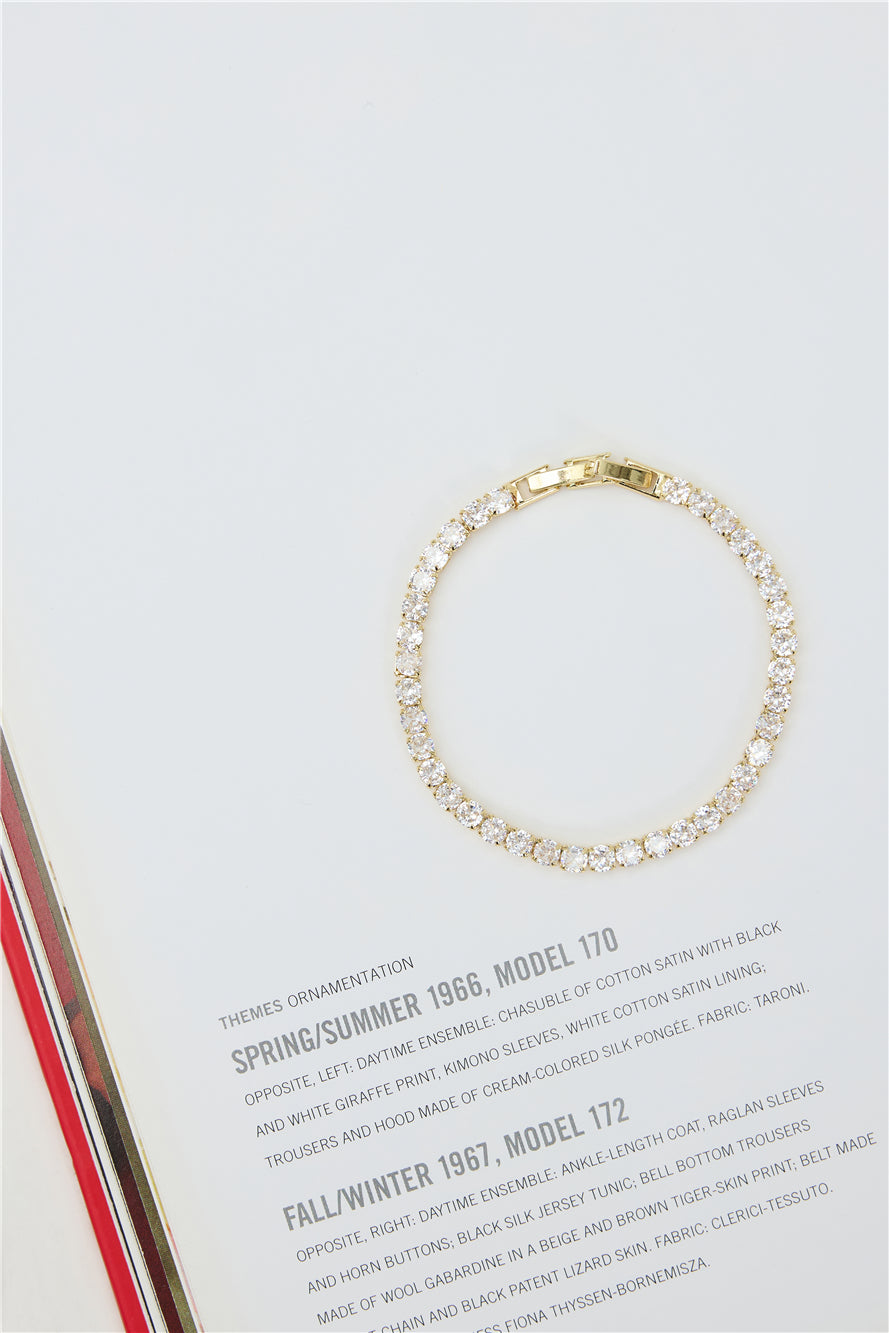 Luxe Tennis Bracelet Gold