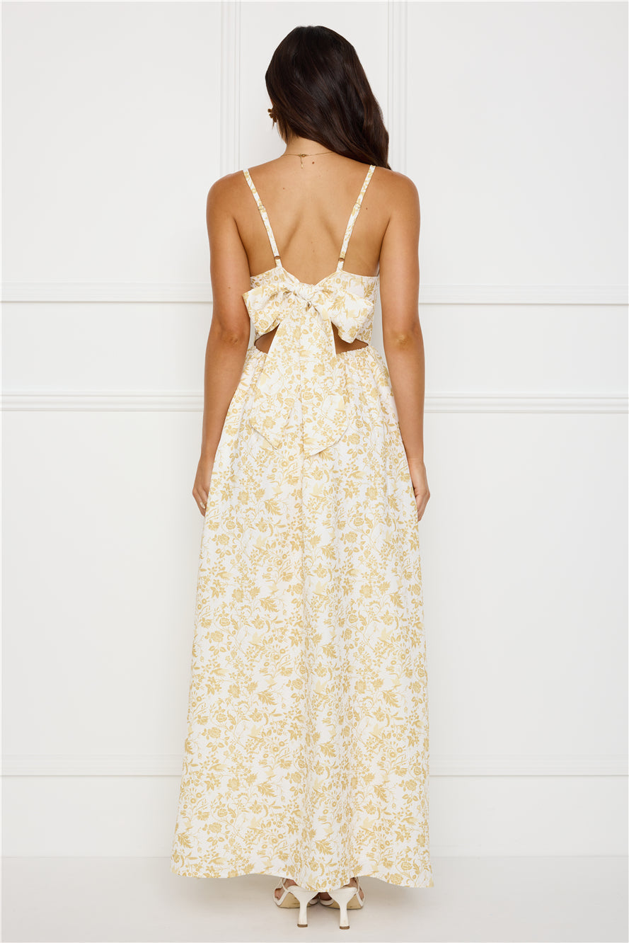 Waking Sun Maxi Dress Yellow