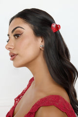Candy Love Hair Clip Small Red
