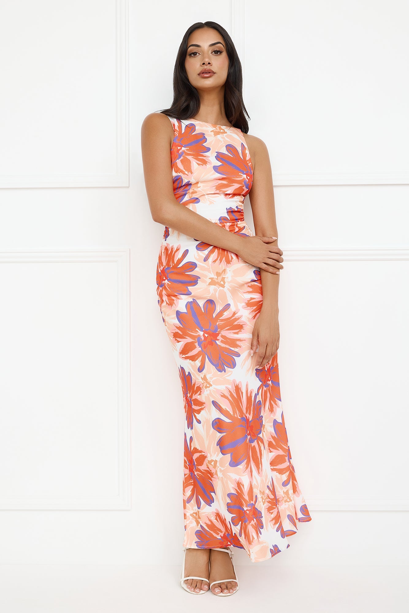 Peach Fever Maxi Dress Orange