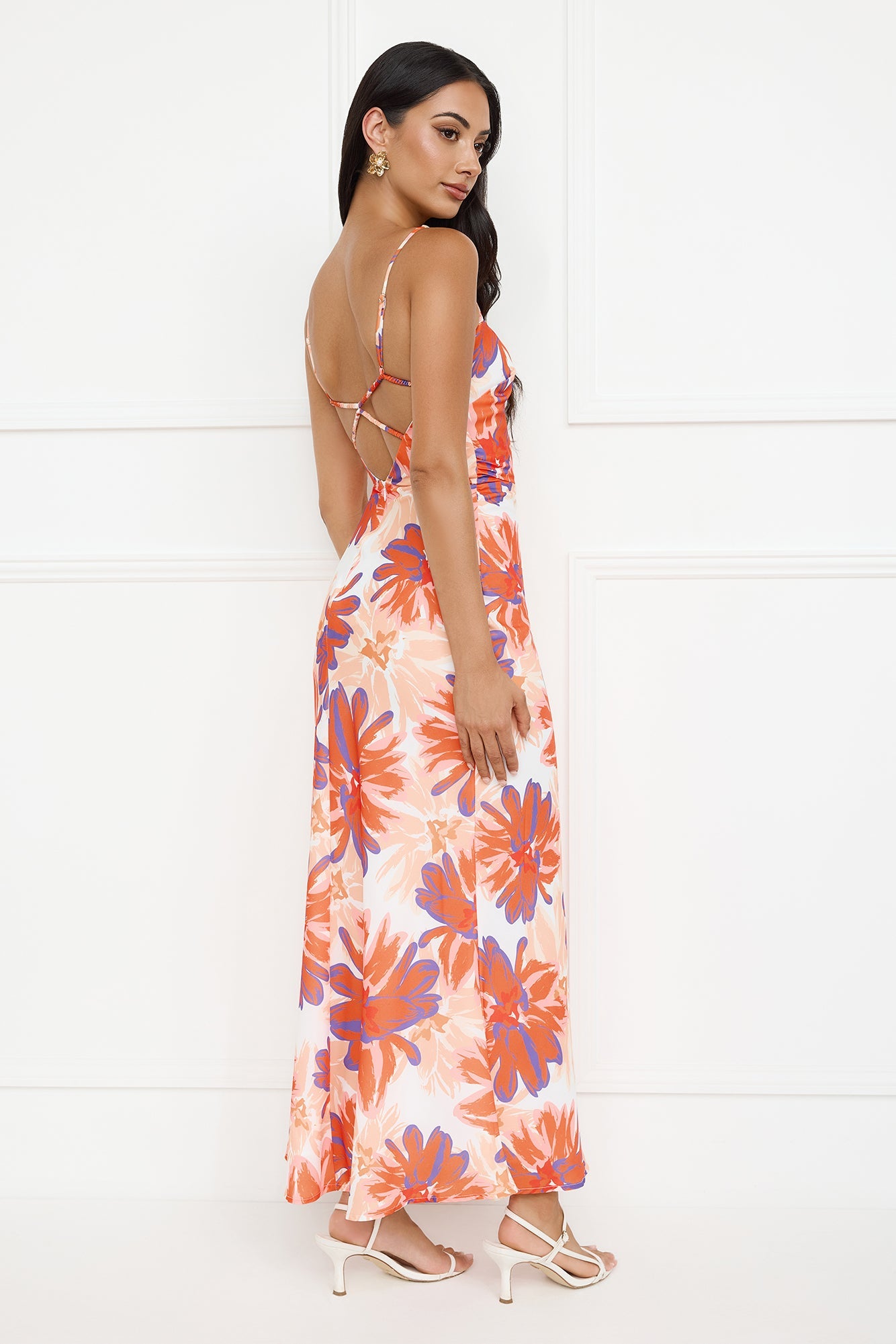 Peach Fever Maxi Dress Orange