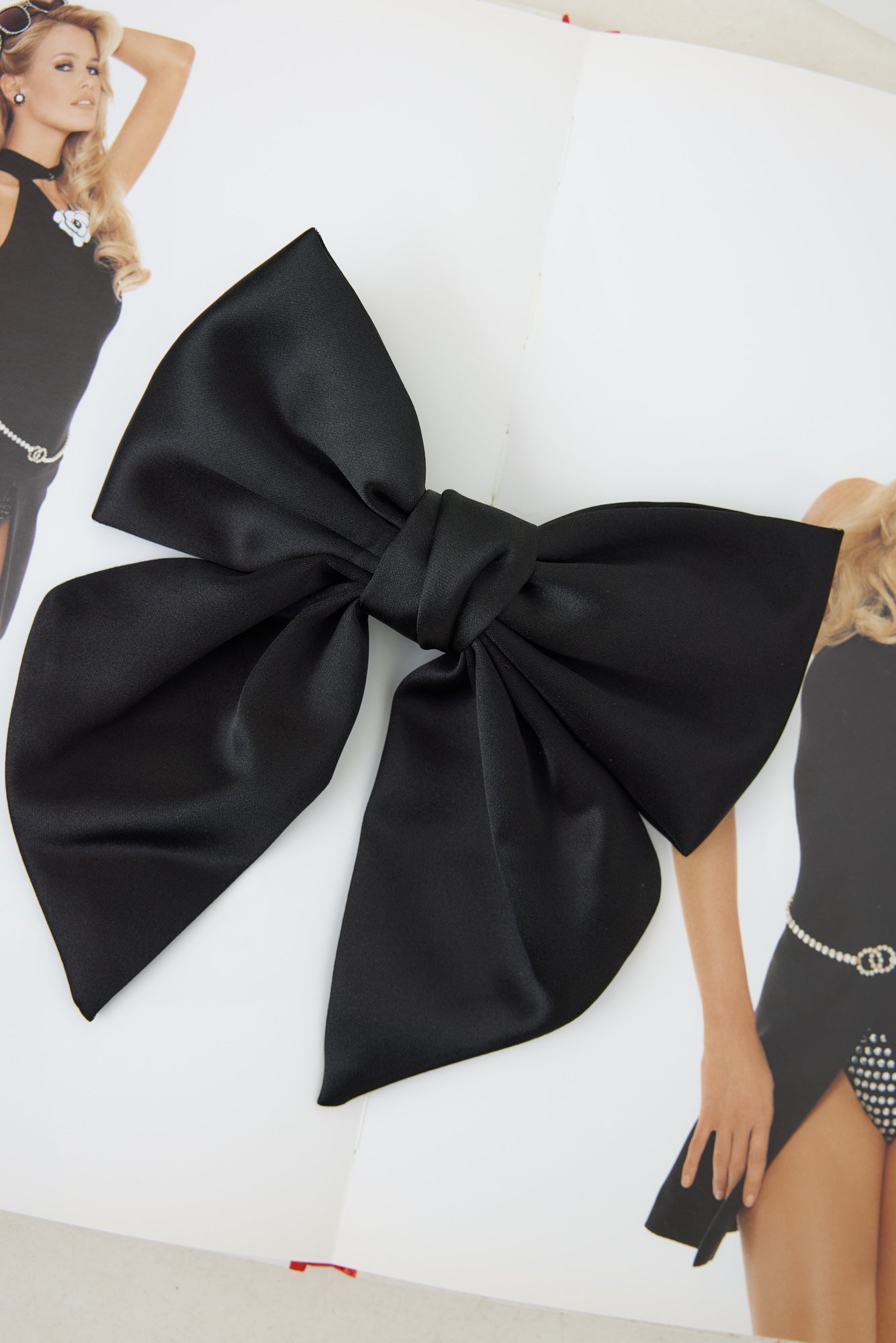 Perfect Bow Hair Clip Black