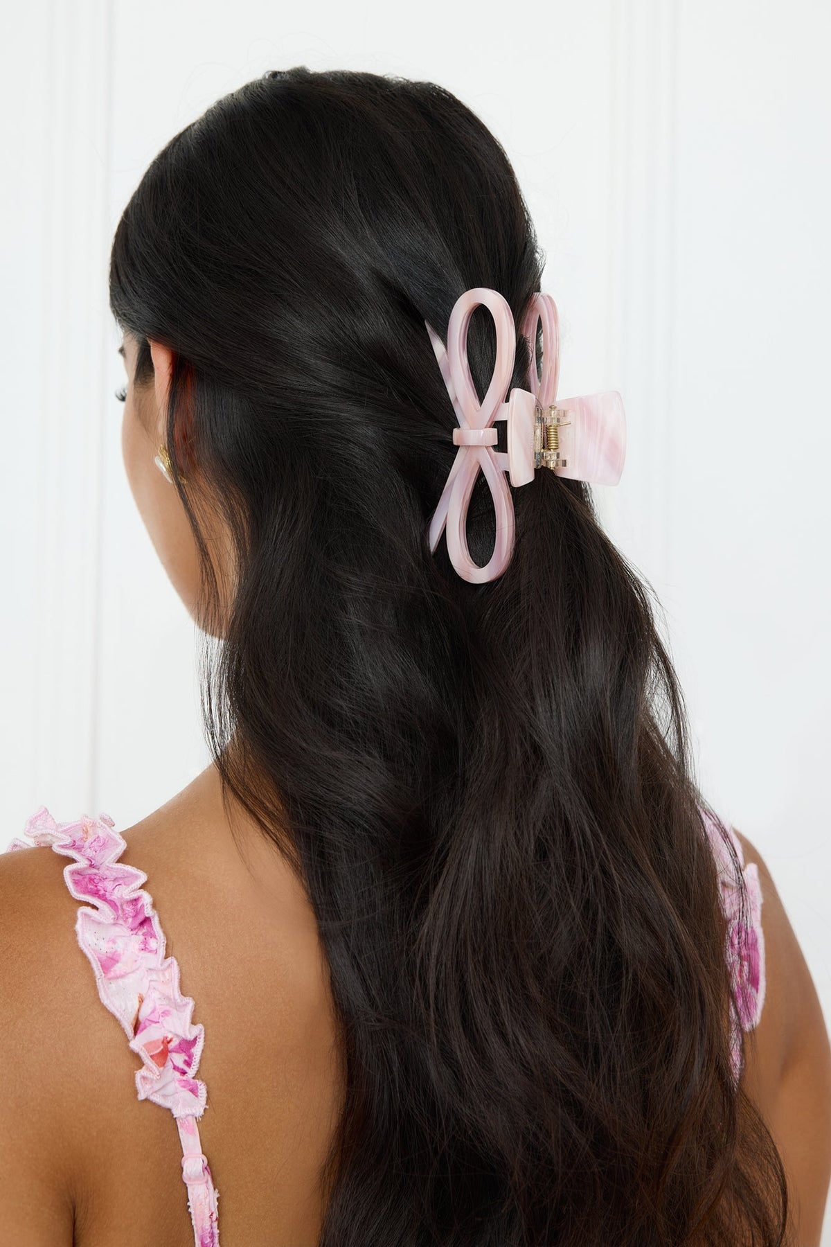 Pretty Bow Claw Clip Purple