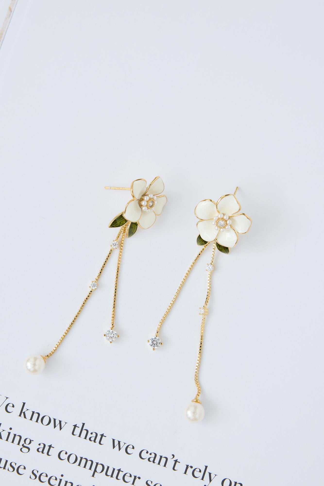 Tropical Island Earrings Gold