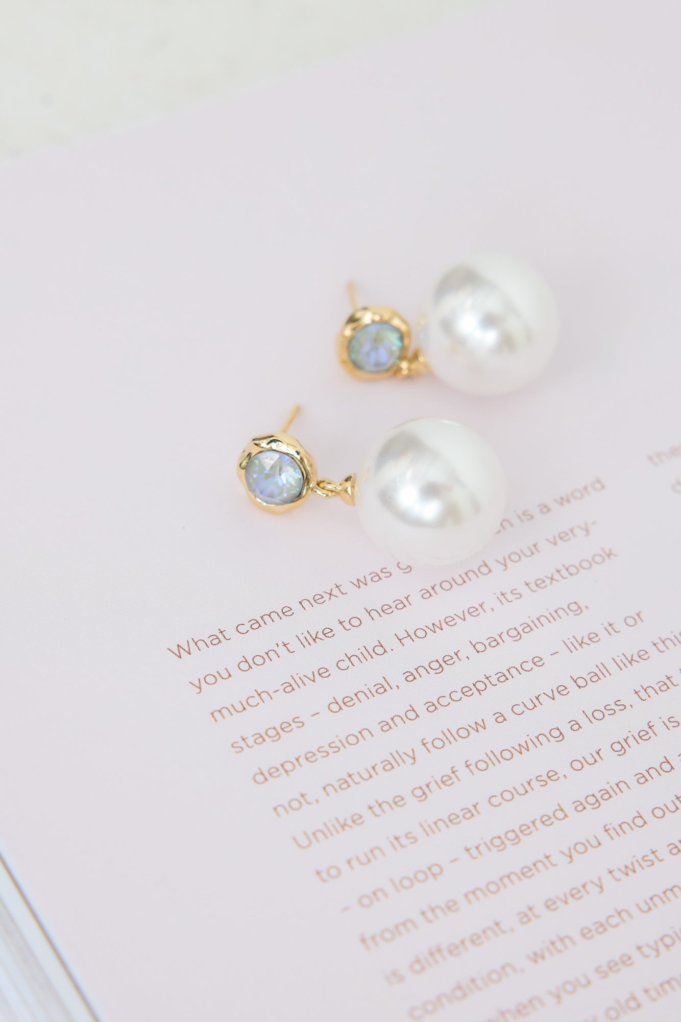 Ocean Water Earrings Gold