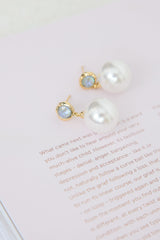 Ocean Water Earrings Gold