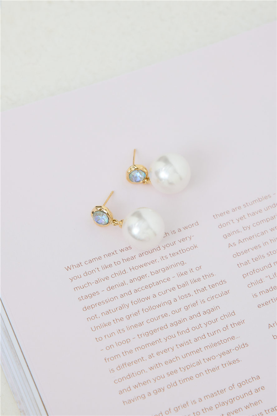 Ocean Water Earrings Gold
