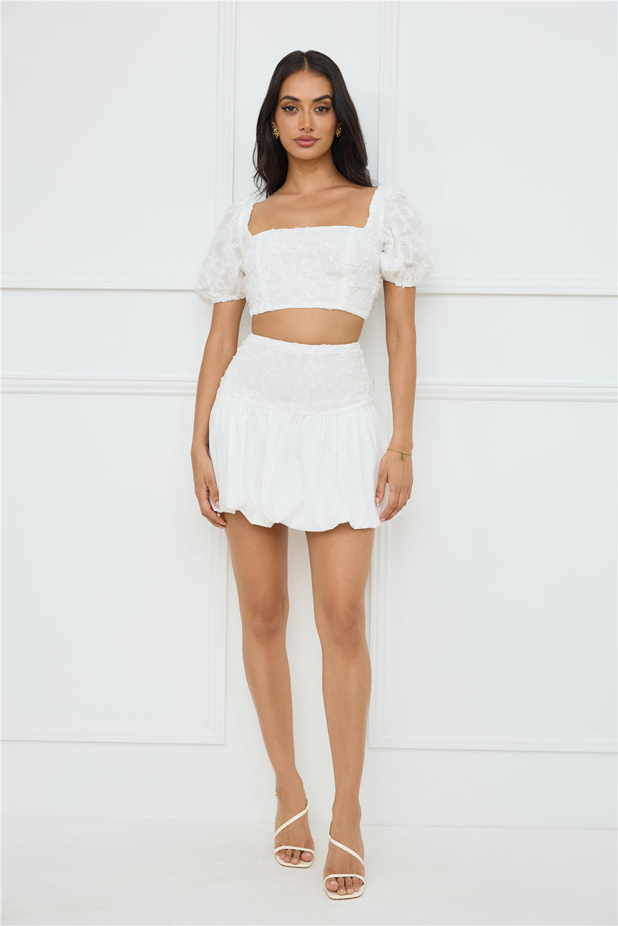 Tangerine Tease Set White