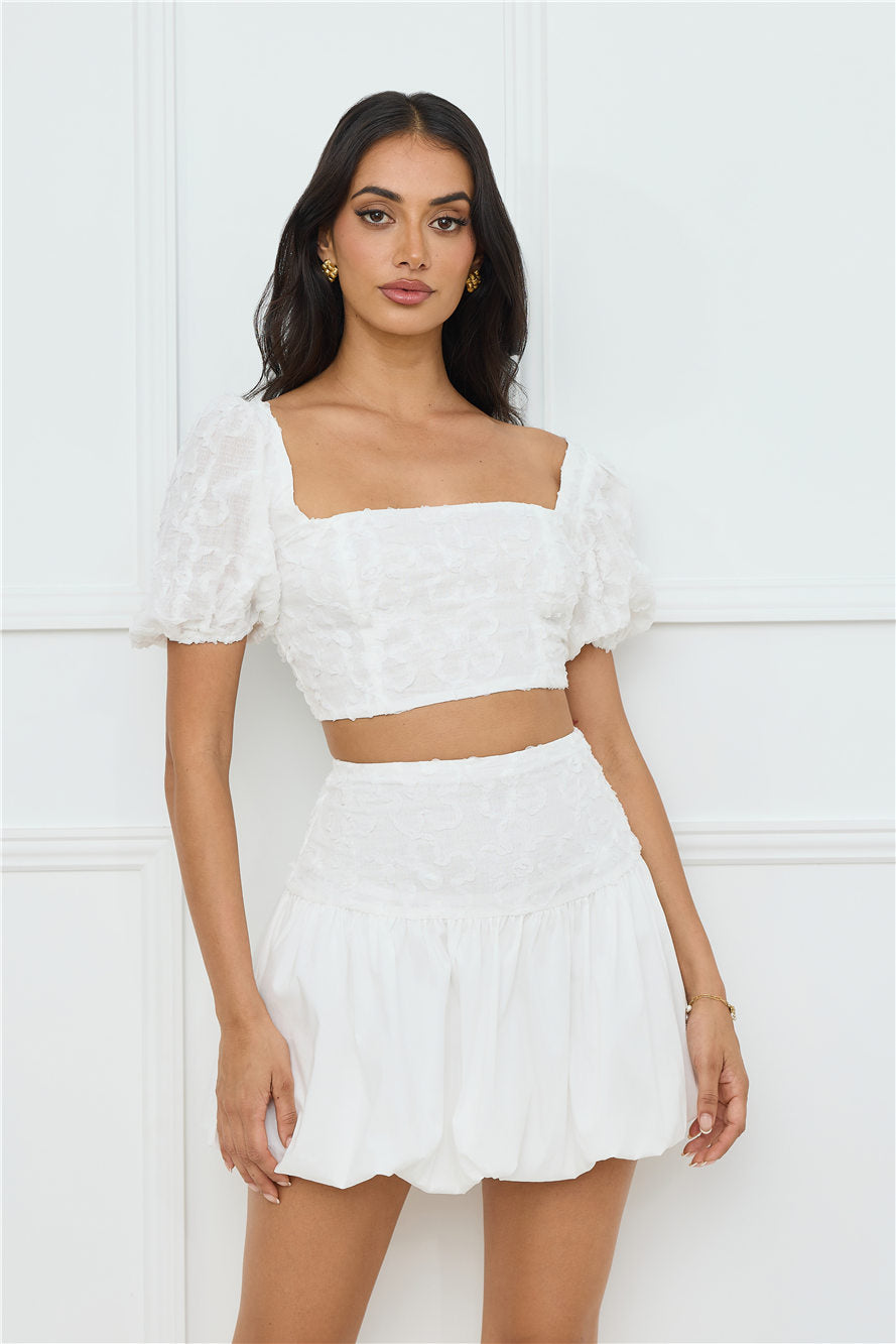Tangerine Tease Set White