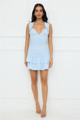 Your Wildflower Mini Dress Blue