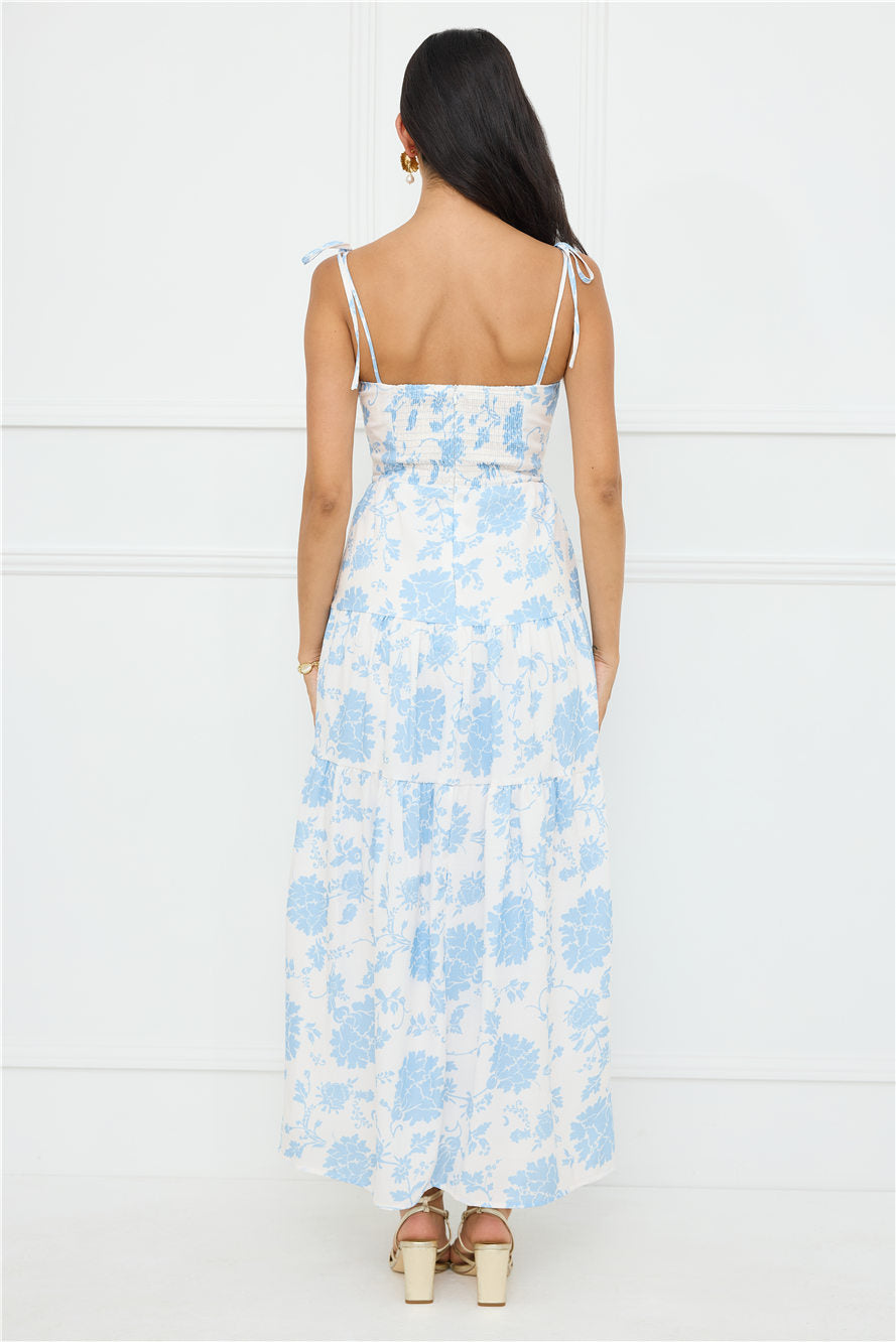 Sizzle And Stun Maxi Dress Blue