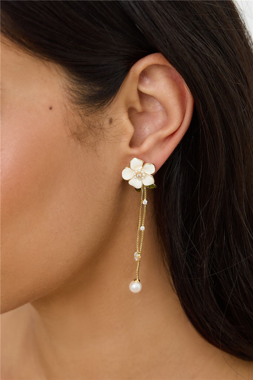 Tropical Island Earrings Gold