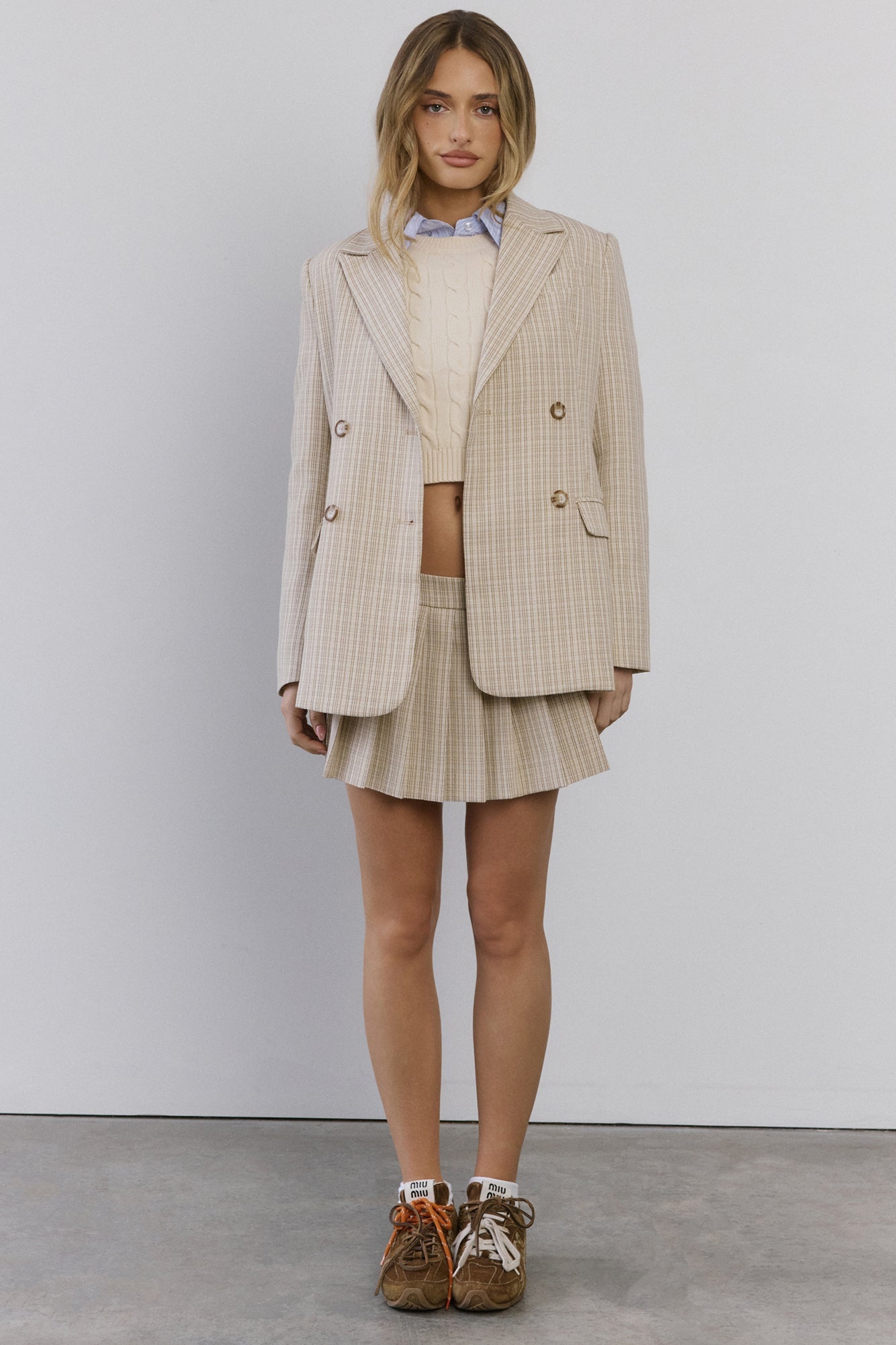 Yacht Club Blazer Beige