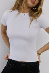 Rewrite The Rules Knit T-Shirt White