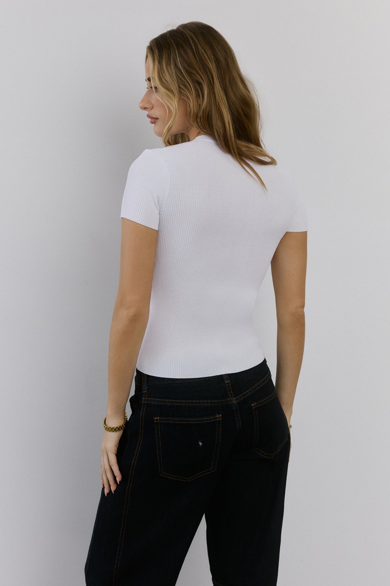 Rewrite The Rules Knit T-Shirt White