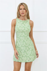 Lips Sealed Mini Dress Sage