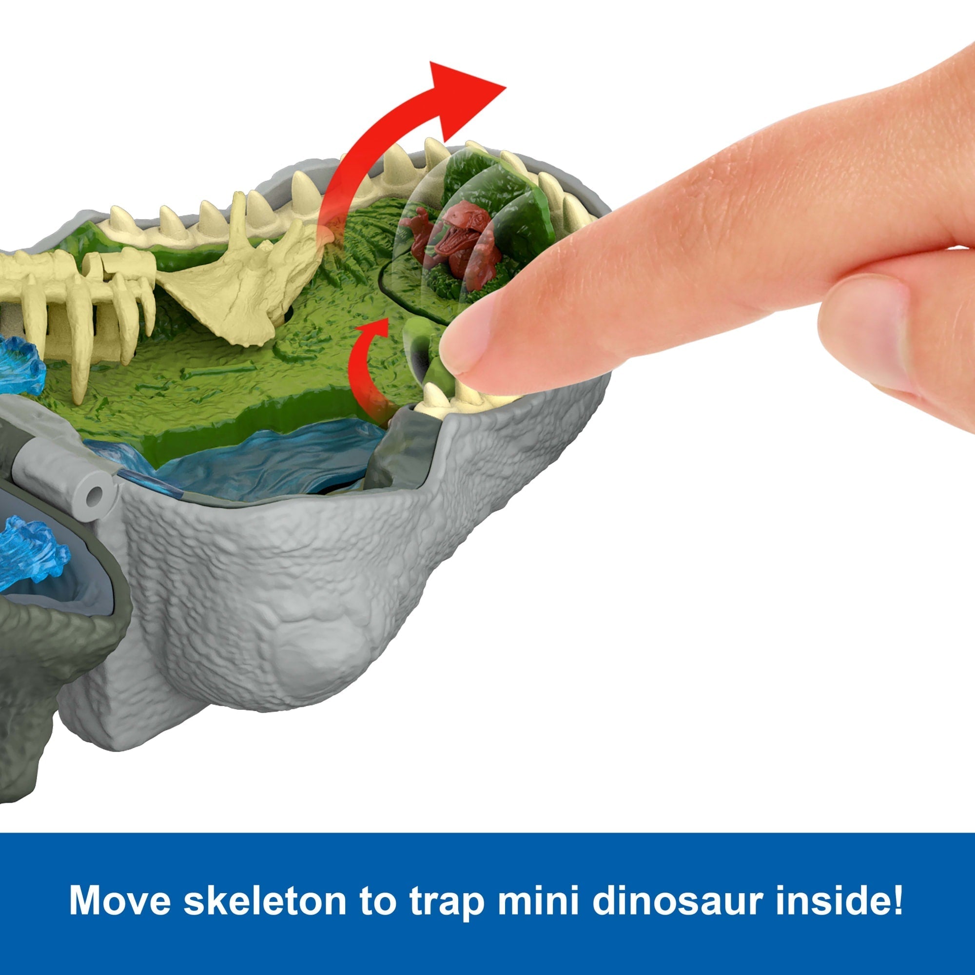 Jurassic World Rebirth Micro Adventure Playset Tyrannosaurus Rex Head, Interactive Features & Figures