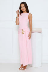 Dusk Opulence Maxi Dress Pink