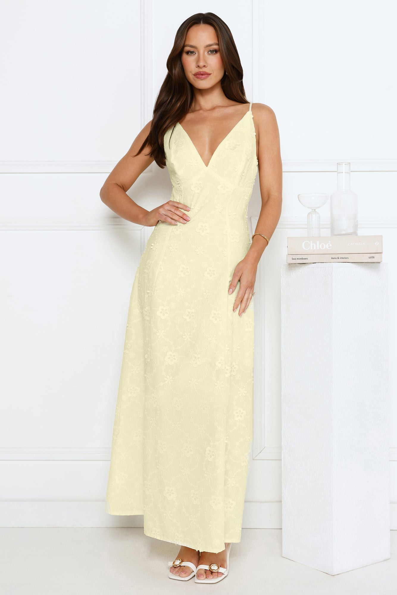 Soft Moonbeam Maxi Dress Yellow
