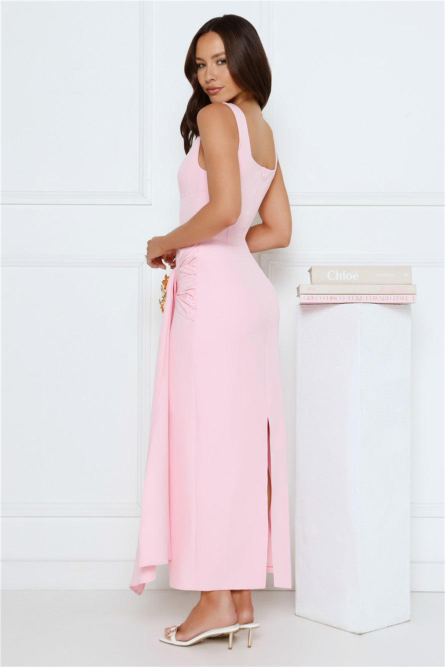 Dusk Opulence Maxi Dress Pink