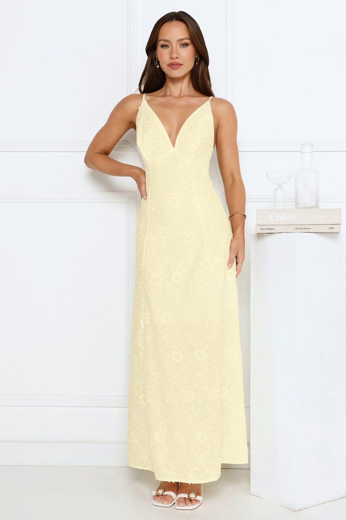 Soft Moonbeam Maxi Dress Yellow