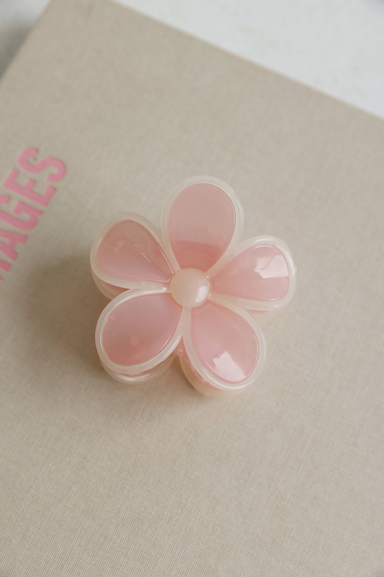 Season Flower Claw Clip Pink