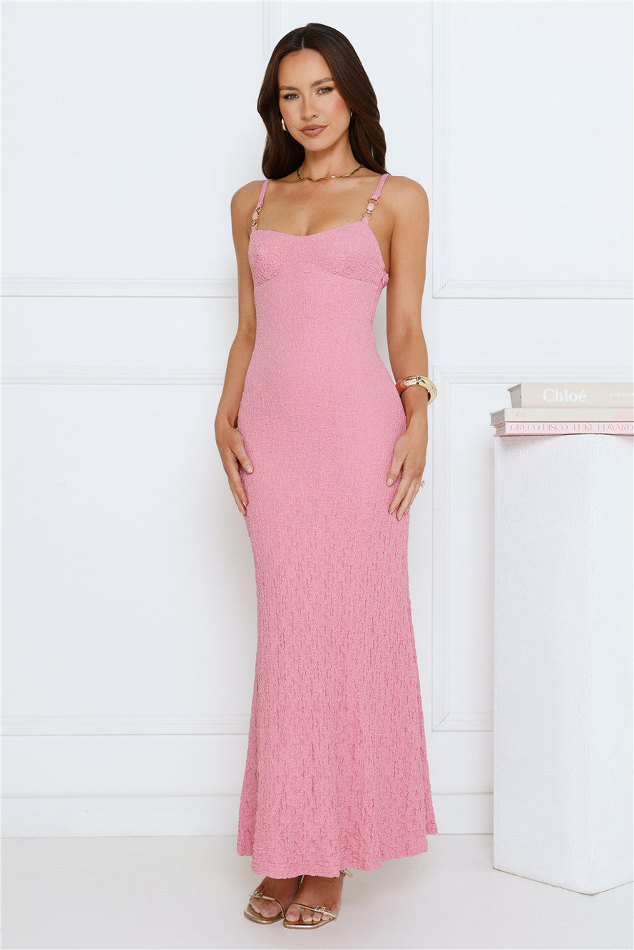 Late Night Lovers Maxi Dress Pink