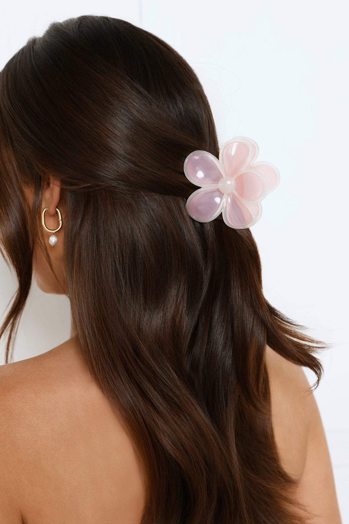 Season Flower Claw Clip Pink