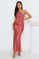 Starlit Darling Satin Maxi Dress Pink