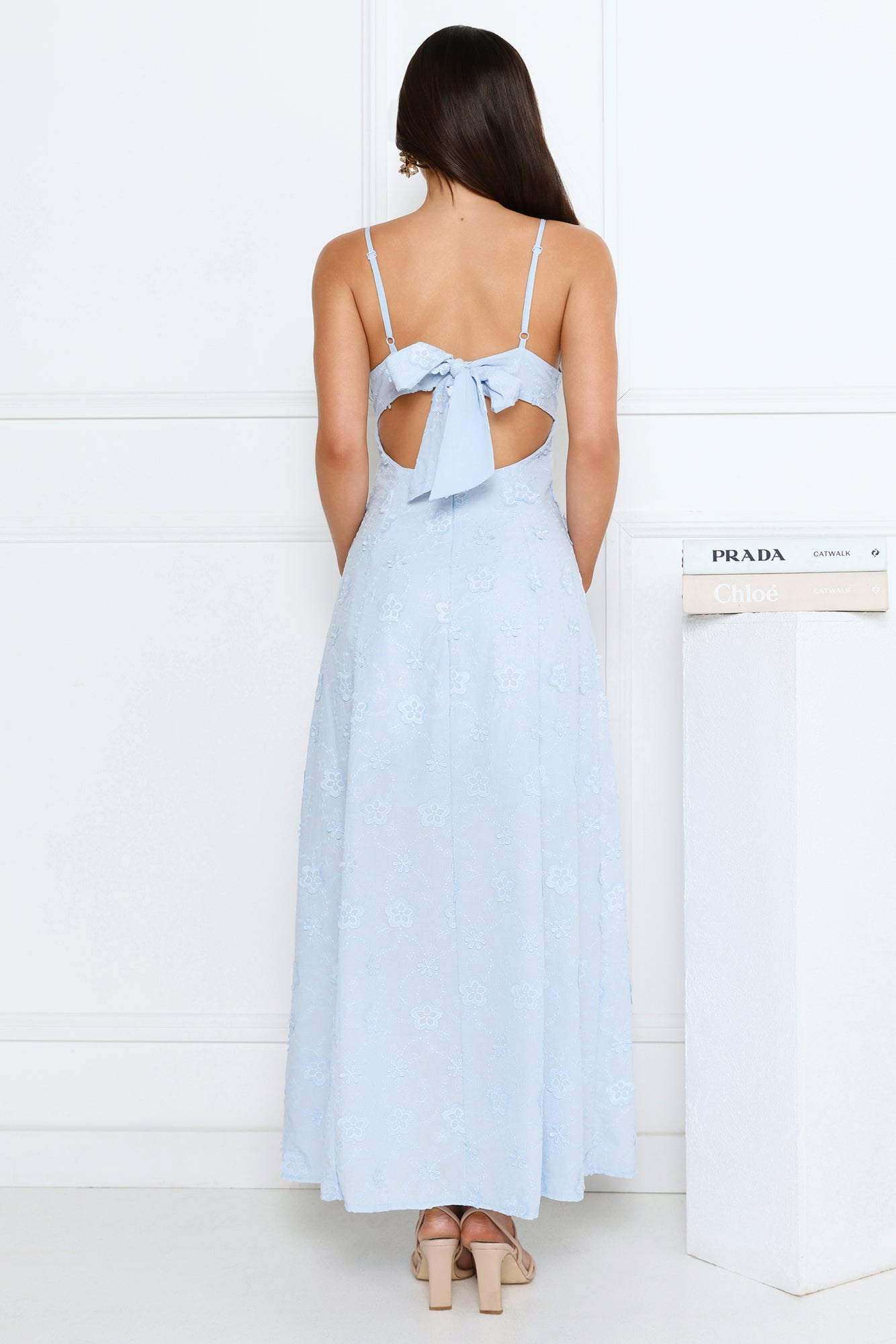 Soft Moonbeam Maxi Dress Blue