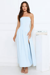 Luna Mystique Strapless Maxi Dress Blue
