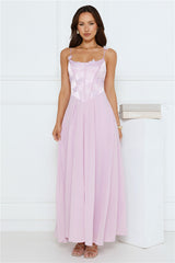 Soft Focus Girl Maxi Dress Lilac