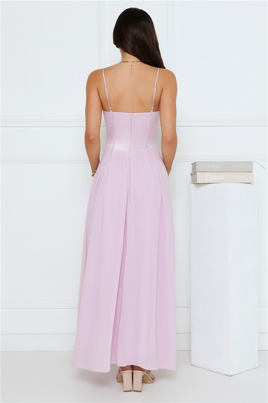 Soft Focus Girl Maxi Dress Lilac