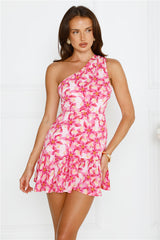 Sunkissed Haven One Shoulder Mini Dress Pink