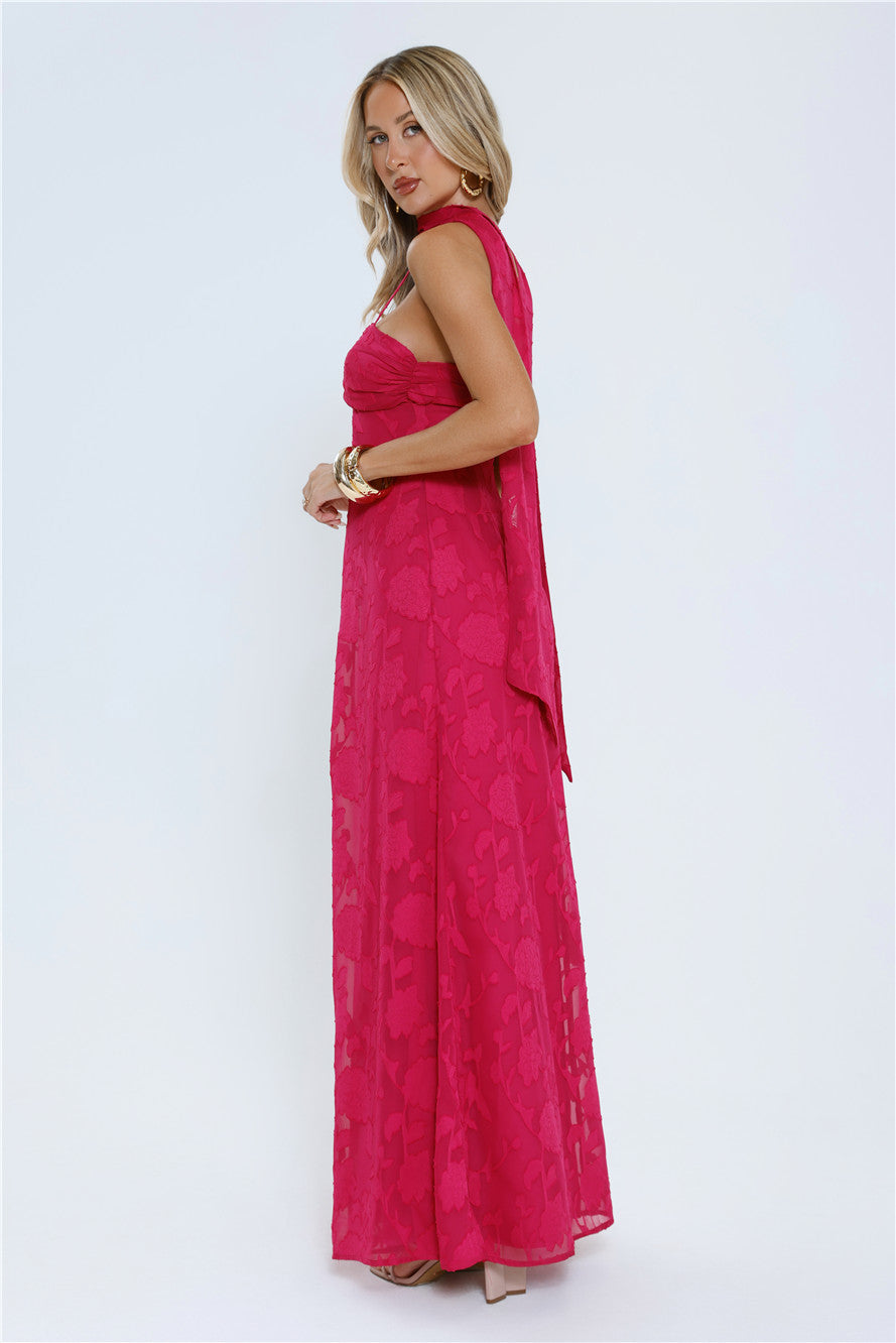 Flirt With Fire Maxi Dress Pink
