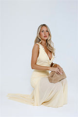 Luxe Lady Glow Maxi Dress Yellow