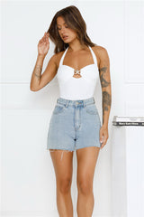 Starfish Beauty Halter Top White