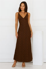 You Got This Maxi Dress Brown